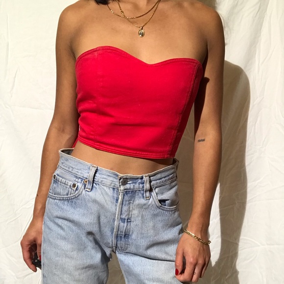 Opening Ceremony Callipygian Strapless Top - Picture 8 of 12